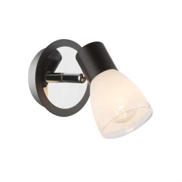 Globo 541012-1 nástěnné svítidlo Virunga 1x40W | E14 - chrom, hnědá, opál