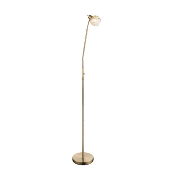Globo 54346-1S stojací svítidlo Lara 1x4W | E14 LED | 320 lm | 3000K - ohebné rameno, zlatá