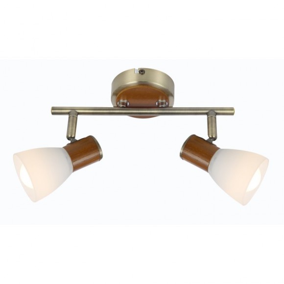 Globo 54353-2 nástěnné či stropní bodové svítidlo Itasy 2x40W | E14 - hnědá, bílá, opál