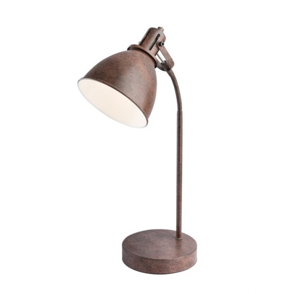 Globo 54647T stolní svítidlo Giorgio 1x40W | E14 - ohebné rameno, kabelový spínač, hnědá