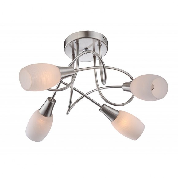 Globo 54983-4D stropní bodové svítidlo Gillian 4x40W | E14 - chrom, bílá