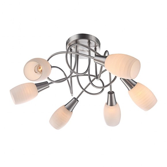 Globo 54983-6D stropní bodové svítidlo Gillian 6x40W | E14 - chrom, bílá