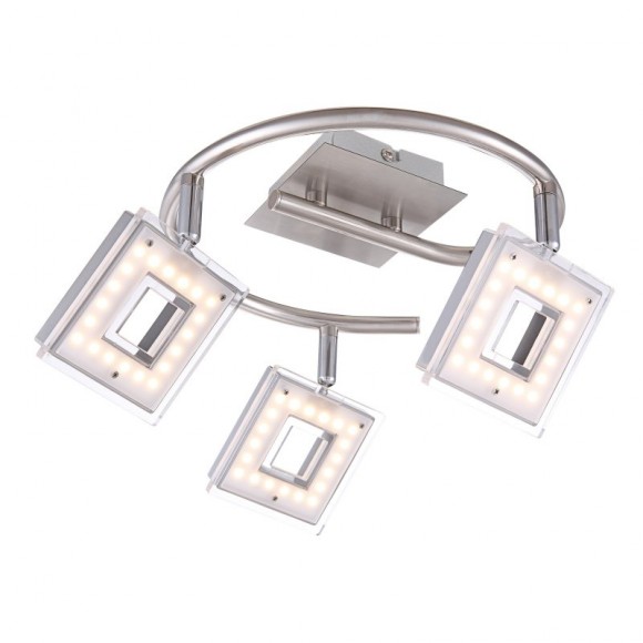 Globo 56138-3 LED přisazené stropní bodové svítidlo Kerstin 3x4W | 912lm | 3000K - matný nikl
