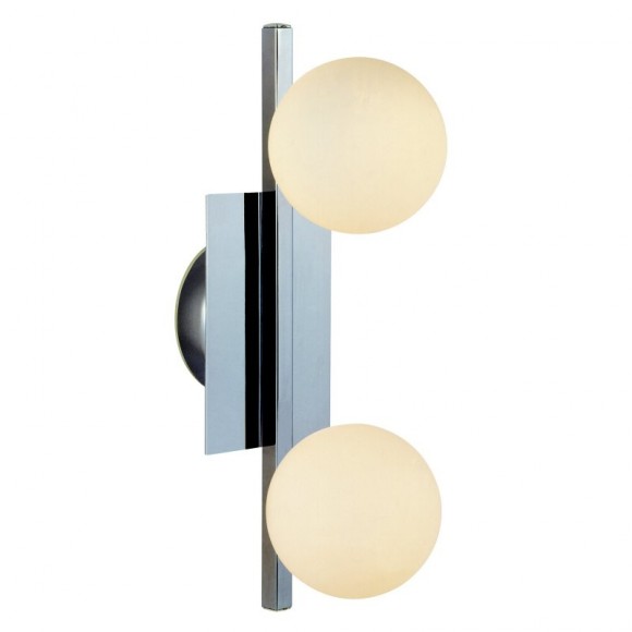 Globo 5663-2L LED přisazené stropní svítidlo Cardiff 2x3W | 520lm | G9 LED | 3000K | IP44 - chrom, opál