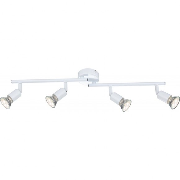 Globo 57381-4L přisazené stropní bodové svítidlo Olana 4x3W | GU10 LED | 1000lm | 3000K - bílá, nastavitelné