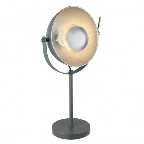 Globo 58287T stolní svítidlo Xirena 1x40W | E27 - šedá, chrom, kabelový spínač