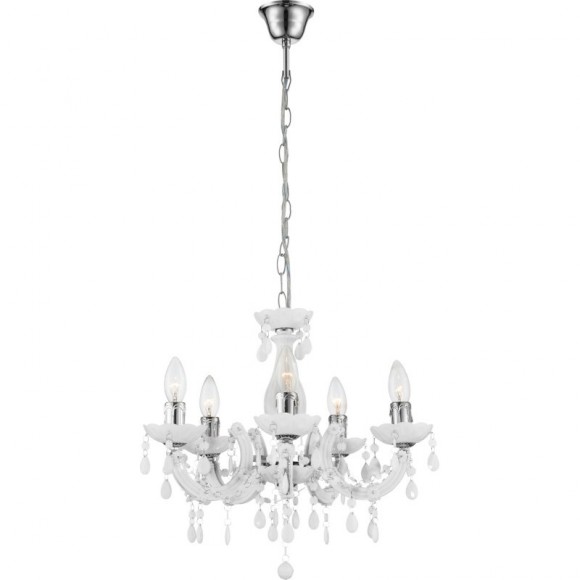 Globo 63113-5 závěsné stropní svítidlo Cumbra II 5x40W | E14 - bílá
