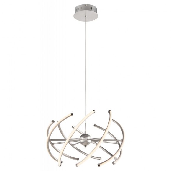 Globo 67823-30H LED závěsné stropní svítidlo Wave 1x30W | 2100lm | 3000K - opál, matný nikl