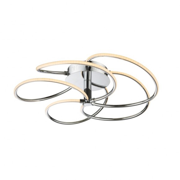 Globo 67823-40D1 LED přisazené stropní svítidlo Wave 1x40W | 2843lm | 3000K - chrom