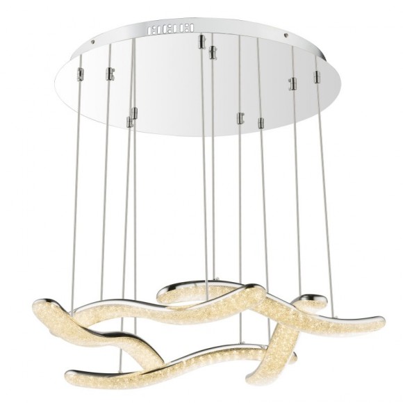 Globo 67833-60H LED závěsné stropní svítidlo Nabro 1x60W | 4721lm | 3500K - chrom