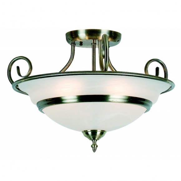 Globo 6896-5 přisazené stropní svítidlo Toledo 1x40W | E14 - mosaz, bílá
