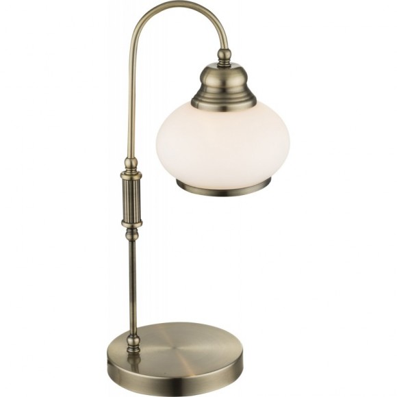 Globo 6900-1T stolní lampa Nostalgika 1x40W | E14 - mosaz, opál