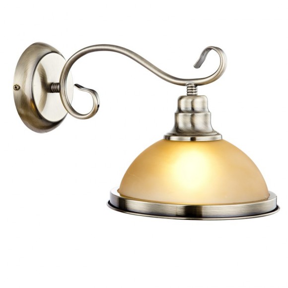 Globo 6905-1W nástěnná lampa Sassari 1x60W | E27 - mosaz, jantar