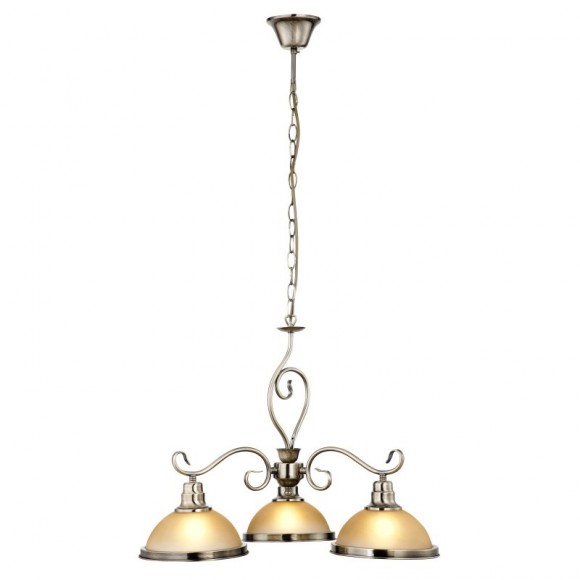 Globo 6905-3 závěsné stropní svítidlo Sassari 3x60W | E27 - mosaz, jantar