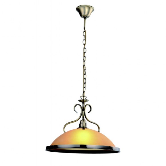 Globo 6905 závěsné stropní svítidlo Sassari 1x60W | E27 - mosaz, jantar