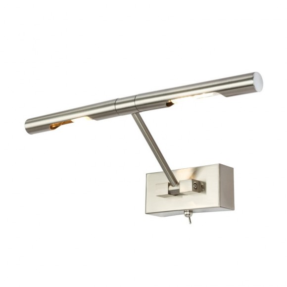 Globo 7830L LED nástěnné svítidlo nad obraz Picture 2x3W | 310lm | G9 LED | 3000K - vypínač na těle, nastavitelné, matný nikl