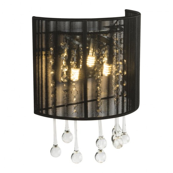 Globo 15095W LED nástěnné svítidlo Sierra 2x3W | G9 LED | 560lm | 3000K - černá