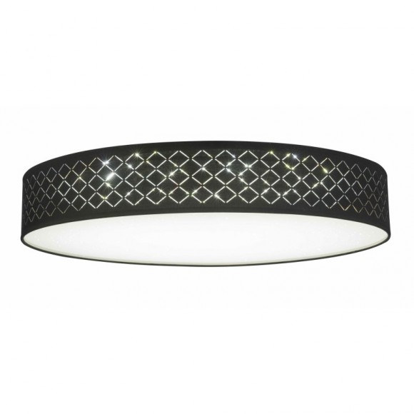 Globo 15229D5 LED stropní svítidlo Clarke 1x80W | 300-4100lm | 3000-6400K - stmívatelné, fixace barev, dálkový ovladač, černá, matný nikl, zlatá