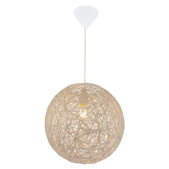 Globo 15252B závěsné stropní svítidlo Coropuna 1x60W | E27 - bílá, béžová