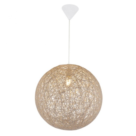 Globo 15253B závěsné stropní svítidlo Coropuna 1x60W | E27 - bílá, béžová
