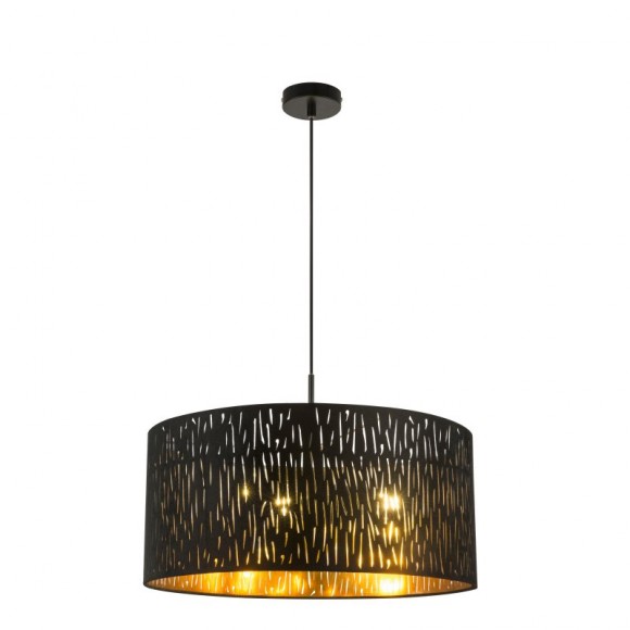 Globo 15264H1 závěsné stropní svítidlo Tuxon 3x60W | E27 - černá, zlatá