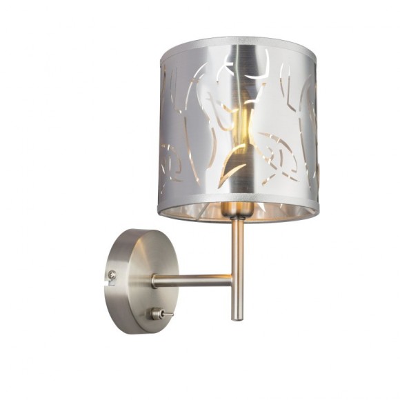 Globo 15360W nástěnné svítidlo Nadi 1x40W | E14 - stříbrná