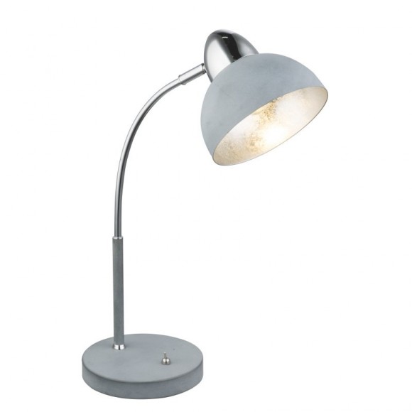 Globo 24703G stolní svítidlo Anita 1x25W | E14 - vypínač na těle, šedá