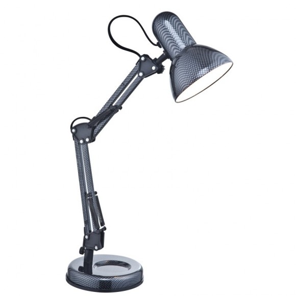 Globo 24892 stolní lampa Carbon 1x40W | E27 - vypínač na těle, nastavitelná, karbon