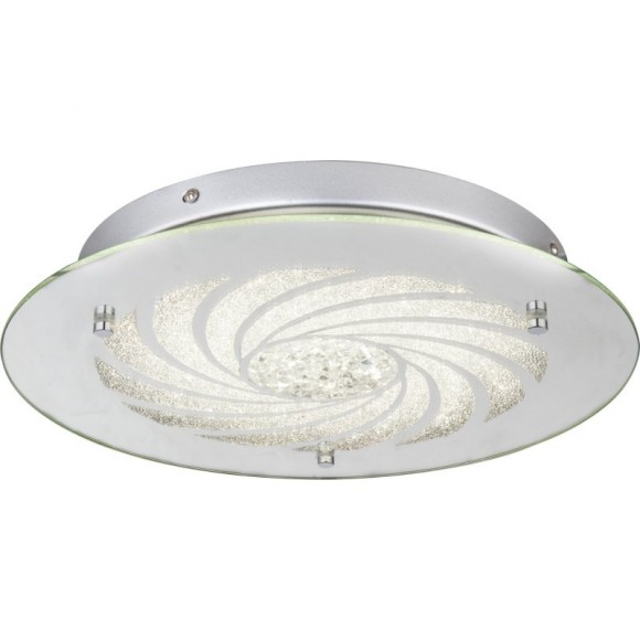 Globo 49230-18 LED stropnice Formosa 1x15W | 660lm | 4000K - chrom, průhledný křišťál