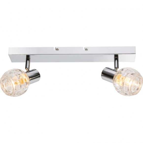 Globo 541007-2 přisazené stropní či nástěnné bodové svítidlo Keith I 2x40W | E14 - chrom