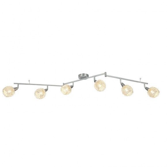 Globo 54502-6 přisazené stropní bodové svítidlo Daxos 6x40W | E14 - chrom