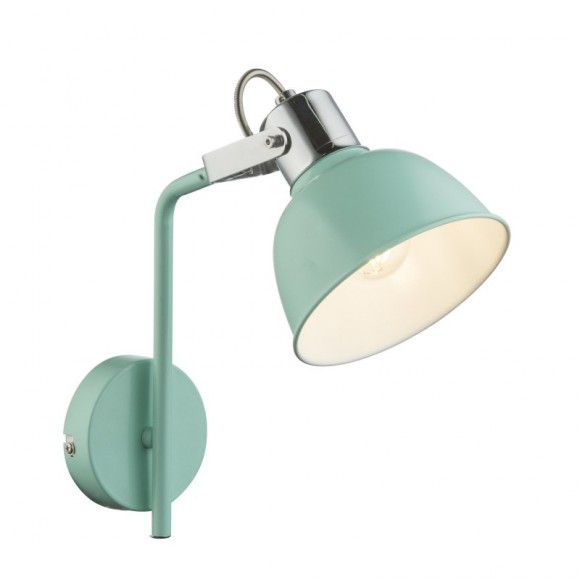 Globo 54641-1W nástěnné svítidlo Roli 1x25W | E14 - kabelový spínač, mintová