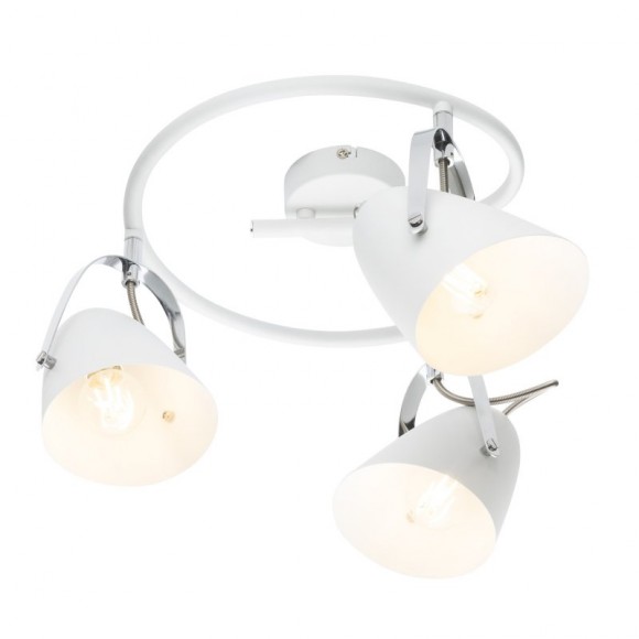 Globo 54654-3 přisazené stropní svítidlo Armeca 3x40W | E14 - nastavitelné, bílá