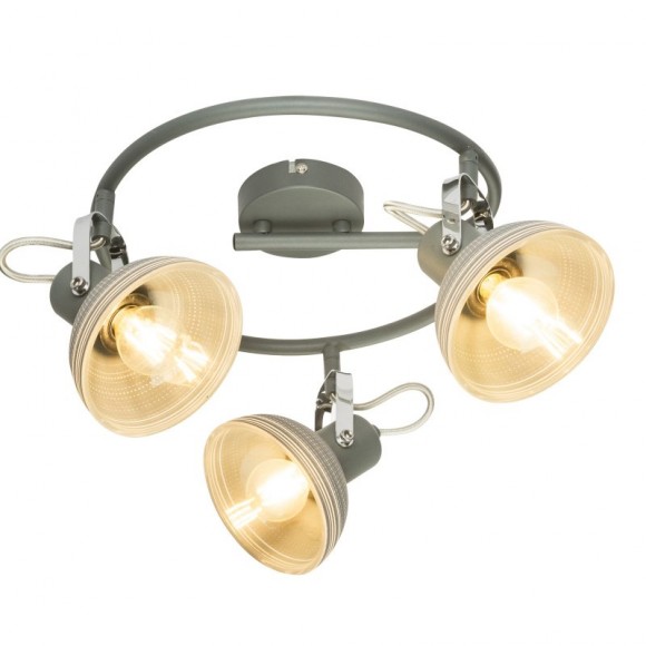 Globo 54658-3 přisazené stropní svítidlo Daisy 3x40W | E14 - nastavitelné, šedá