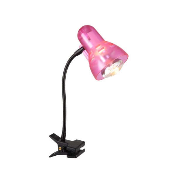 Globo 54853 svítidlo s klipem Clip 1x40W | E14 | R50 - černá, růžová