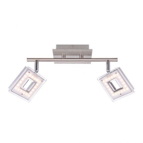 Globo 56138-2 LED přisazené stropní bodové svítidlo Kerstin 2x4W | 608lm | 3000K - matný nikl