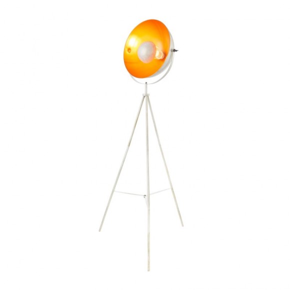 Globo 58323W stojací svítidlo Sandra 1x60W | E27 - bílá, zlatá