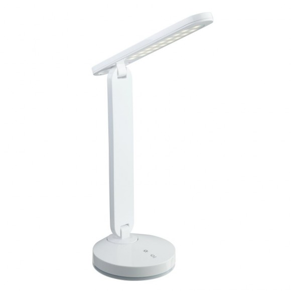 Globo 58346 LED stolní svítidlo Gendry 1x4W | 18-153lm | 6000K | RGB - měnič barev, dotykový stmívač, dotykový vypínač, adaptér, USB, bílá