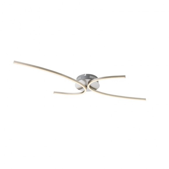 Globo 67086 LED přisazené stropní svítidlo Nika 1x30W | 2100lm | 3000K - opál, matný nikl, bílá