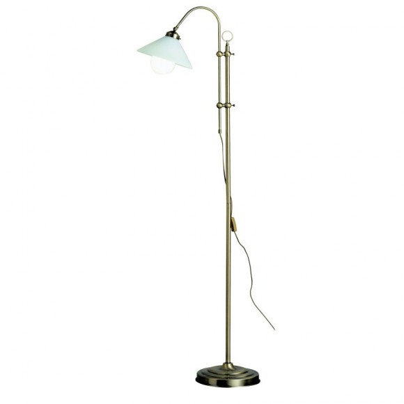 Globo 6871-1 stojací lampa Landlife 1x60W | E27 - mosaz, opál