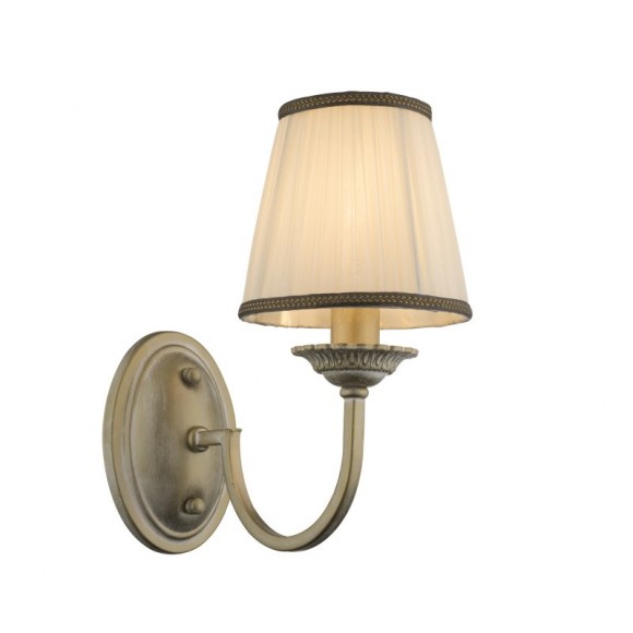 Globo 69031W nástěnné svítidlo Upolu 1x40W | E14 - zlatá, bílo hnědá