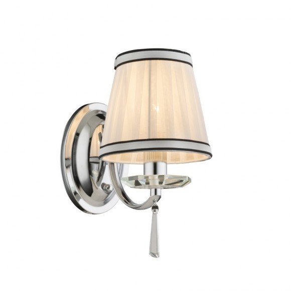 Globo 69032W nástěnná lampa Valle 1x40W | E14 - chrom, bílá
