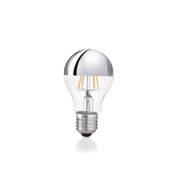 Ideal Lux 123882 LED žárovka Filament A60 1x8W | 770lm | 3000K - chrom