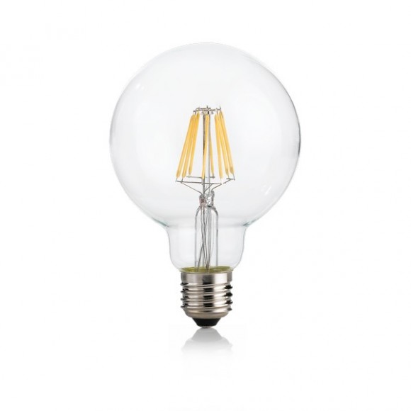 Ideal Lux 188966 LED žárovka 1x8W | E27 | 680lm | 3000K - stmívatelná, čirá