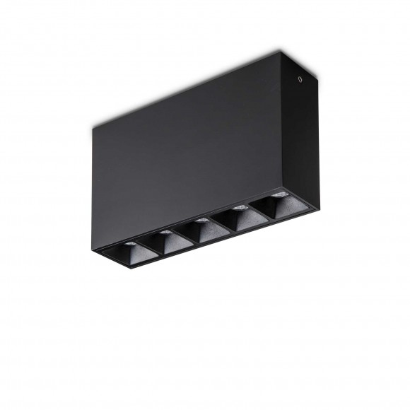Ideal Lux 267821 LED přisazené stropní svítidlo Lika 1x12,5W | 1250lm | 4000K - černá