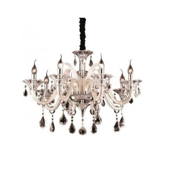 Ideal Lux 081557 závěsné stropní svítidlo Colossal Avorio 8x40W|E14 - krémová