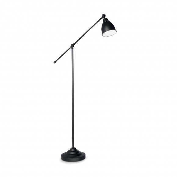 Ideal Lux 003528 stojací lampa Newton Nero 1x60W|E27 - černá