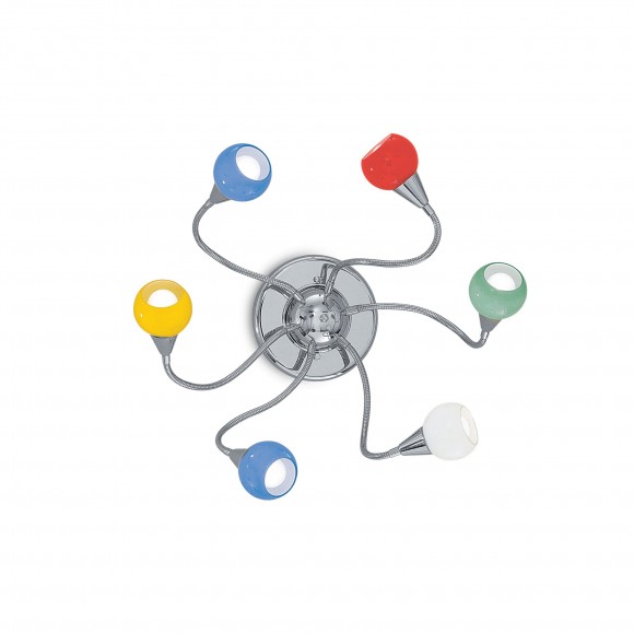 Ideal Lux 006550 dětské přisazené stropní svítidlo Tender 6x40W|E14