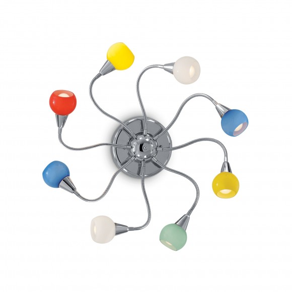 Ideal Lux 007113 dětské přisazené stropní svítidlo Tender Color 8x40W|E14