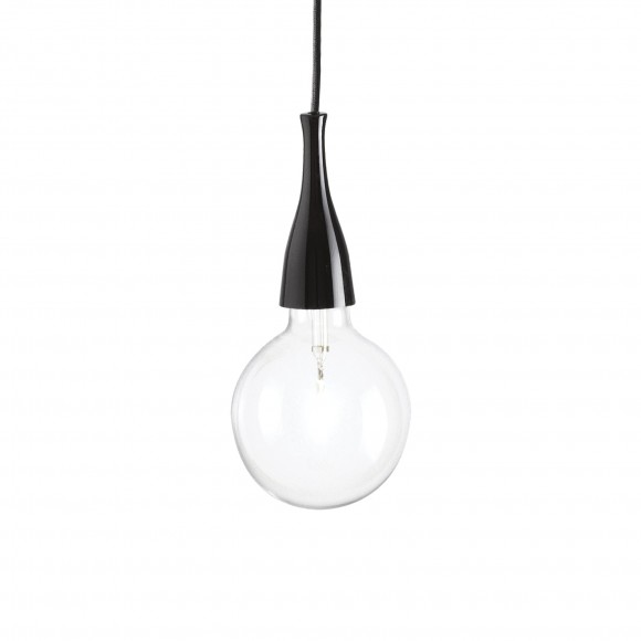 Ideal Lux 009407 závěsné stropní svítidlo Minimal Nero 1x70W|E27 - černé